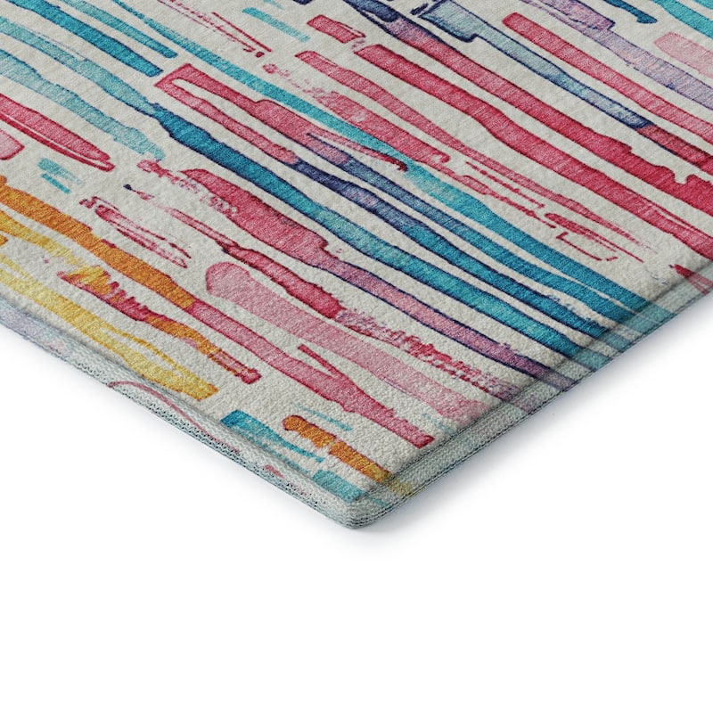 Premium Washable Super Soft Modern Stripes Mayfield Rug