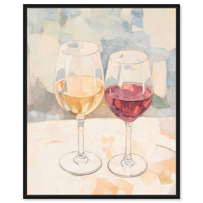Wine Duo Canvas by Art Remedy