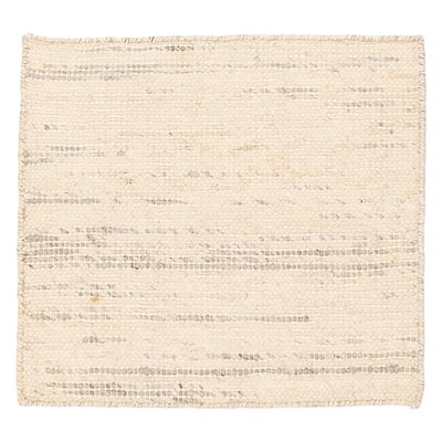 ECARPETGALLERY Braid weave Sienna Cream Wool Rug - 2'0 x 1'10