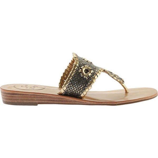 jack rogers black flip flops