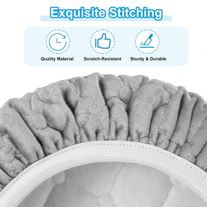 4Pcs Bar Stool Cover, Elastic Bar Stool Seat Covers for 10"-13" Chair
