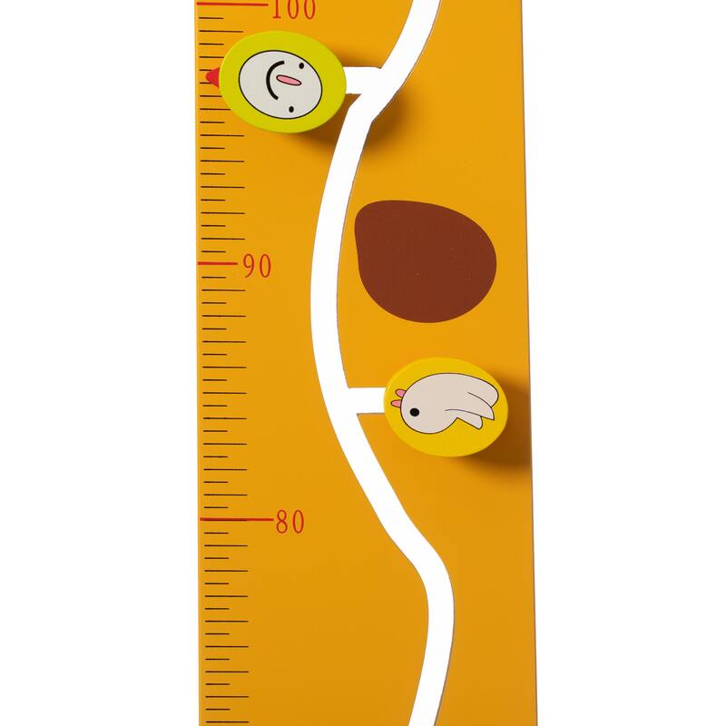 Wooden Giraffe Sensory Wall Game, Activity Toy Growth Chart for Playroom, Nursery, Preschool, and Doctors' Office