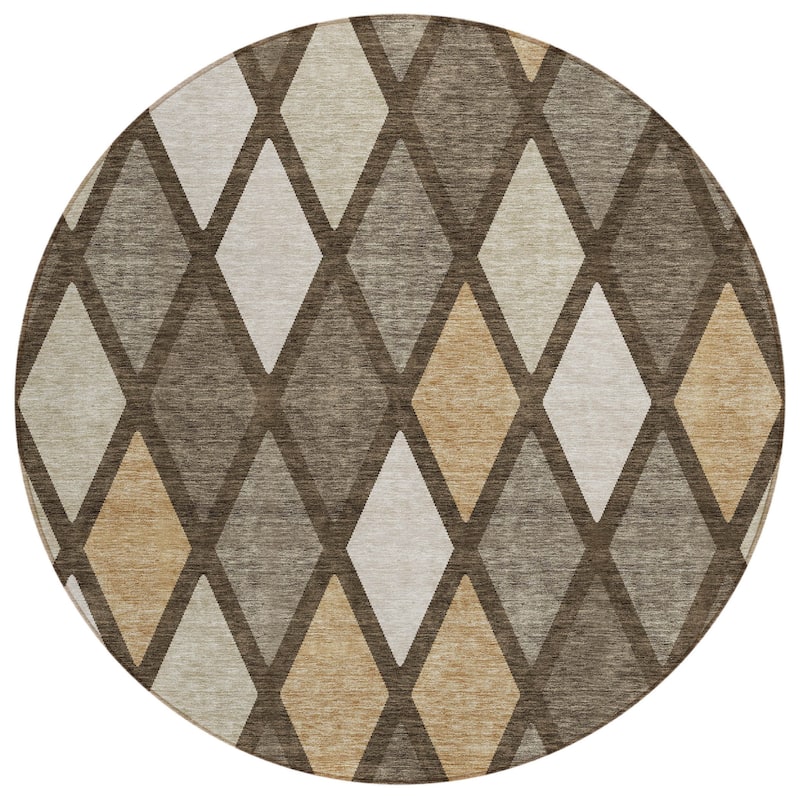 HomeRoots Geometric Transitional Rectangle Outdoor Rug