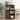 Walnut Desk Cabinet,with Storage Drawer & Shelves,Fold-up Desktop,Ideal for Home,Office,W31.49"xD13.78"xH47.2"
