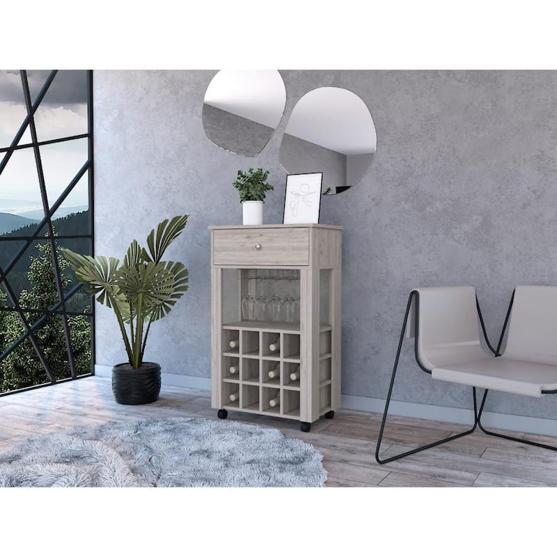 Ambler 1-Drawer 12-Bottle Wine Cabinet