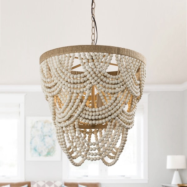 Beaded farmhouse chandelier cheap
