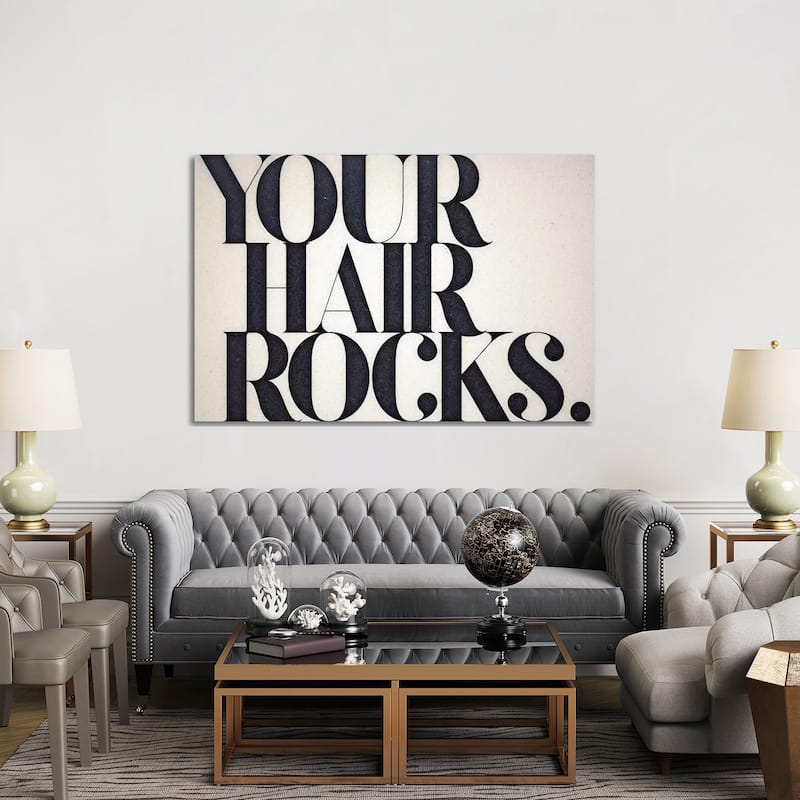 iCanvas "Your Hair Rocks" by 33 Broken Bones Canvas Print