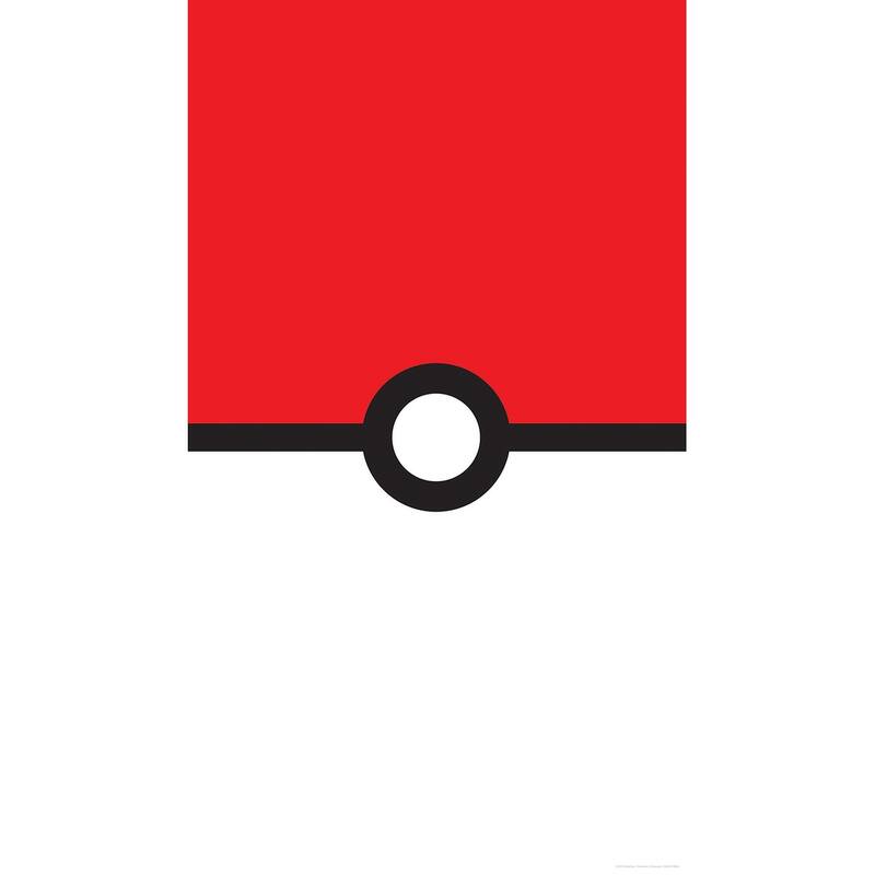 RoomMates Pokémon Pokeball Red and White Peel and Stick Mural