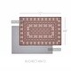 preview thumbnail 3 of 3, Custom House Burgundy Tan Jacquard Polyester Rug Rect 48x72