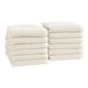 preview thumbnail 137 of 174, Linery & Co. Luxury Cotton Textured Bath Towel. Washcloth (Pack of 12) - Ivory