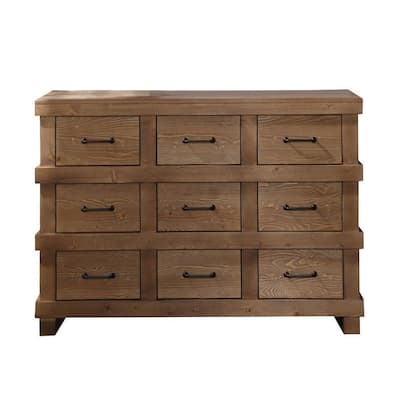 Capacious Wooden Dresser, Antique Oak