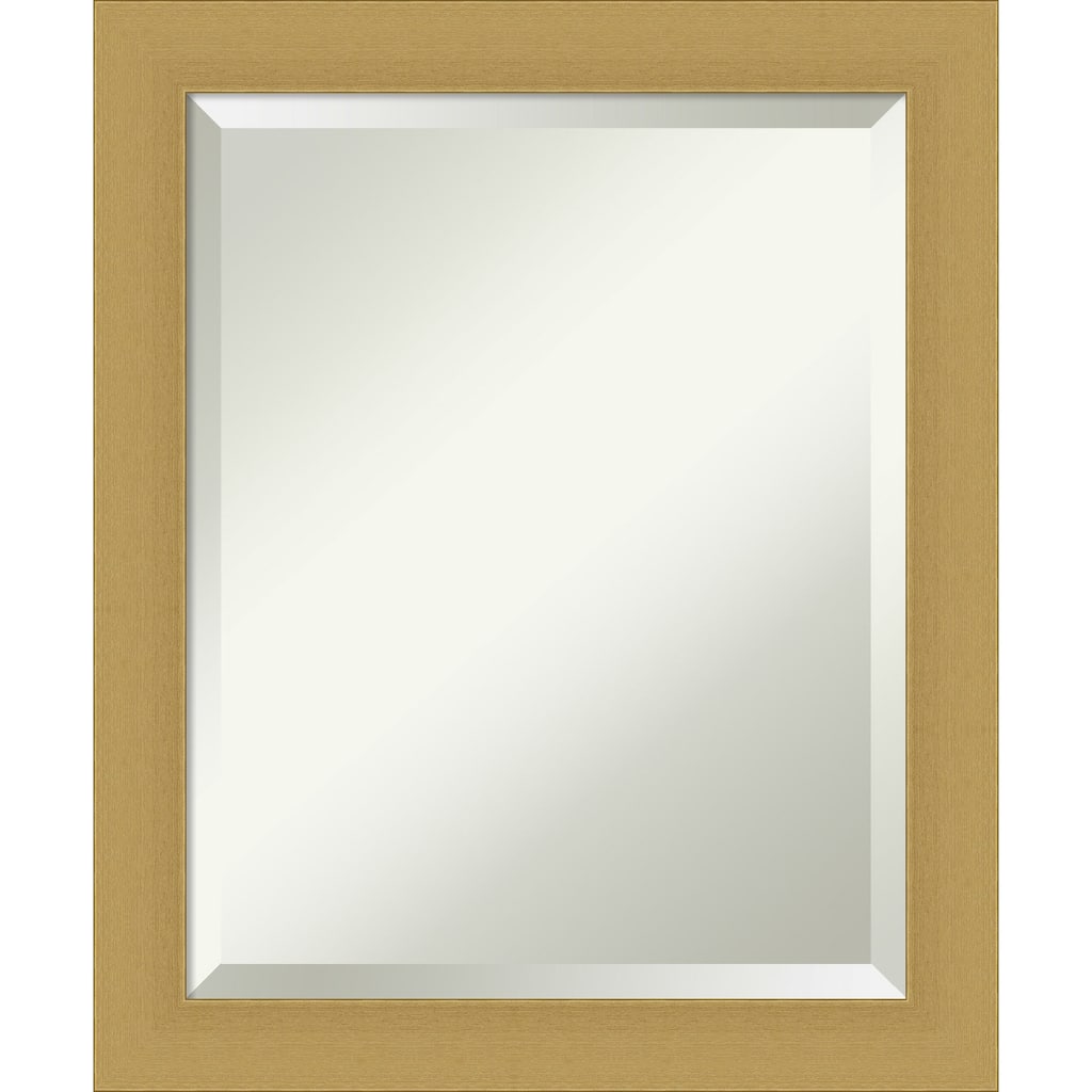 Beveled Wall Mirror - Grace Brushed Gold Frame - Grace Brushed Gold