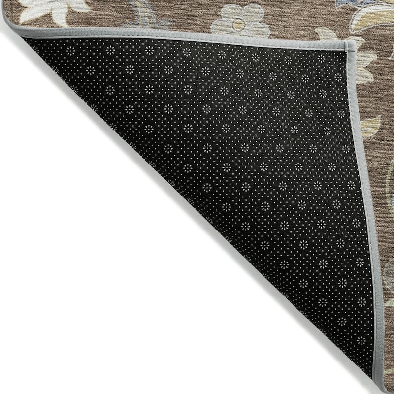 Machine Washable Indoor/ Outdoor Traditional Chantille Rug
