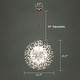 preview thumbnail 18 of 79, 8/9/12/16-Light Modern Linear Sputnik Firework Dandelion Crystal Chandelier