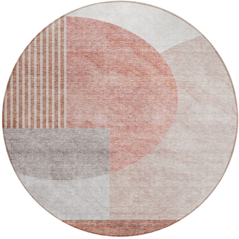 HomeRoots Geometric Transitional Rectangle Outdoor Rug