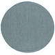 preview thumbnail 92 of 138, SAFAVIEH Courtyard Judi Indoor/ Outdoor Patio Backyard Rug 5'3" Round - Turquoise/Light Grey