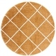 preview thumbnail 23 of 135, SAFAVIEH Hudson Shag Estella Diamond Trellis 2-inch Thick Rug 7' x 7' Round - Gold/Ivory