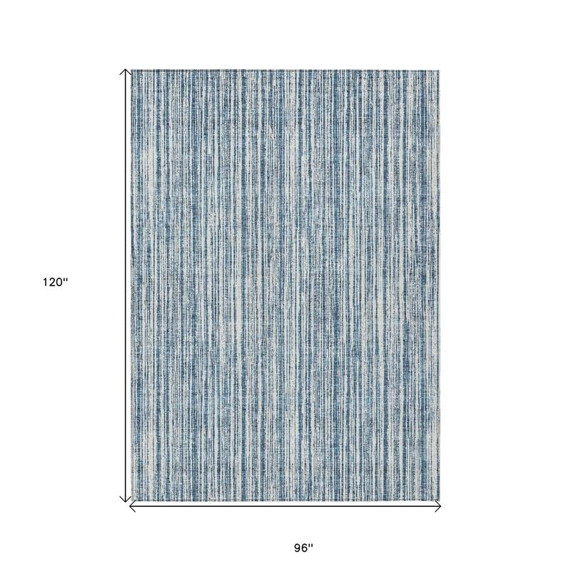 HomeRoots Striped Transitional Rectangle Outdoor Rug