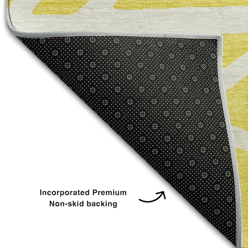 Premium Washable Super Soft Contemporary Harvey Mayfield Rug