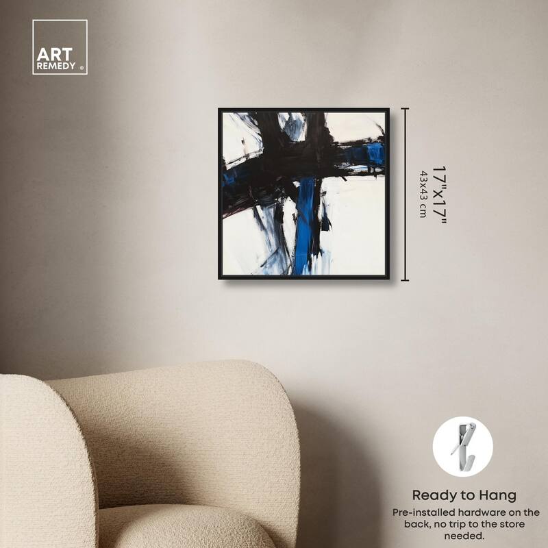 Blue Streak I Canvas by Art Remedy