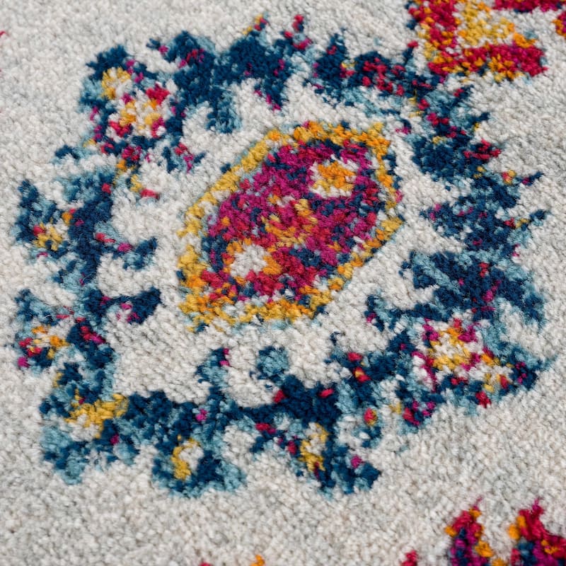 Hauteloom Istanbul Collection Vintage Oriental Traditional Medallion Area Rug