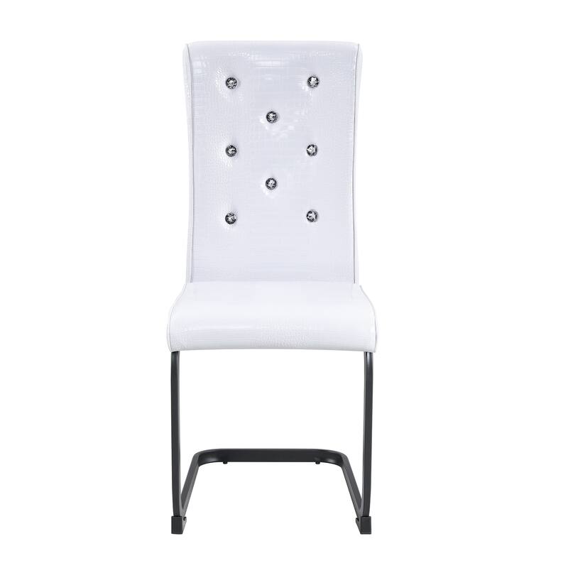 Dining Chair Side Chair Kitchen Chair Leisure Chair Lounge Chair White Black Office Chair Armless Chair with Metal Legs