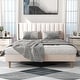 preview thumbnail 2 of 145, Alazyhome Upholstered Platform Bed Frame