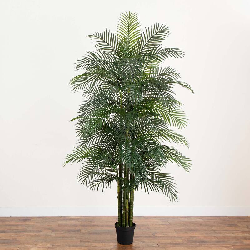Artificial Areca Palm Potted Tree - 9' - Green