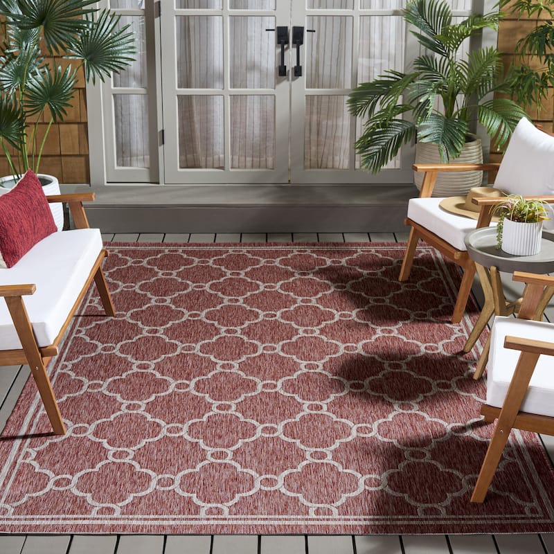 SAFAVIEH Courtyard Lydie Indoor/ Outdoor Waterproof Patio Backyard Rug