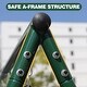 preview thumbnail 3 of 7, Swing Sets for Backyard 440LBS 2 Seat, Swing with Stand, Swing Set for Kids, 32" Saucer Swing and 26.2" Swing Seat