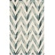 preview thumbnail 86 of 121, SAFAVIEH Dip Dye Marybeth Hand-tufted Wool Chevron Area Rug 4' x 6' - Ivory/Grey - Rectangle