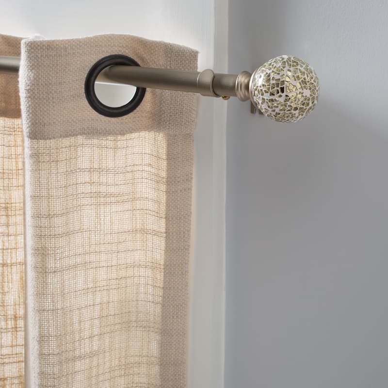Home Details Champage Palermo 86-120" Adjustable Curtain Rod