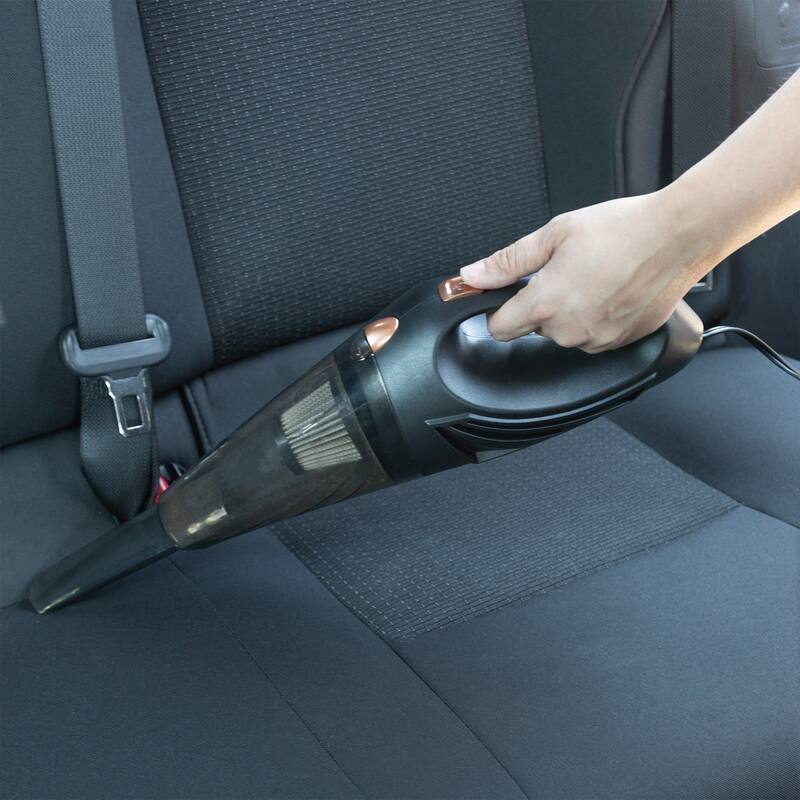 Car Vacuum - 12V High-Powered Handheld Vacuum - 16ft AUX Power Cord and Travel Case Included - Car Accessories by Stalwart