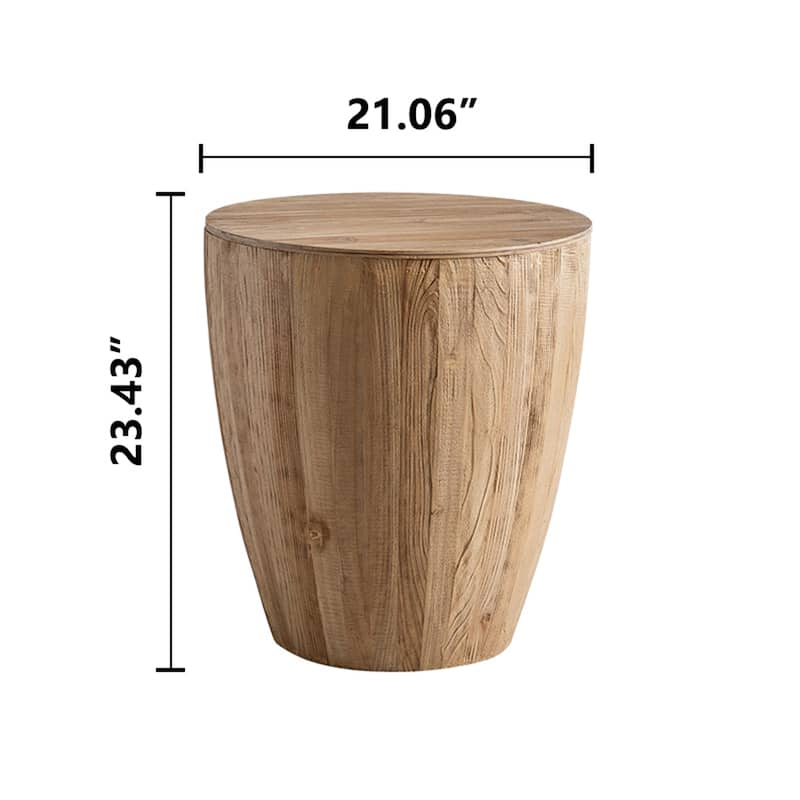 Vintage Style Bucket Shaped Coffee Table Set (Set of 2)