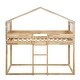 preview thumbnail 10 of 26, Twin over Twin Pine Bunk Bed with Tent