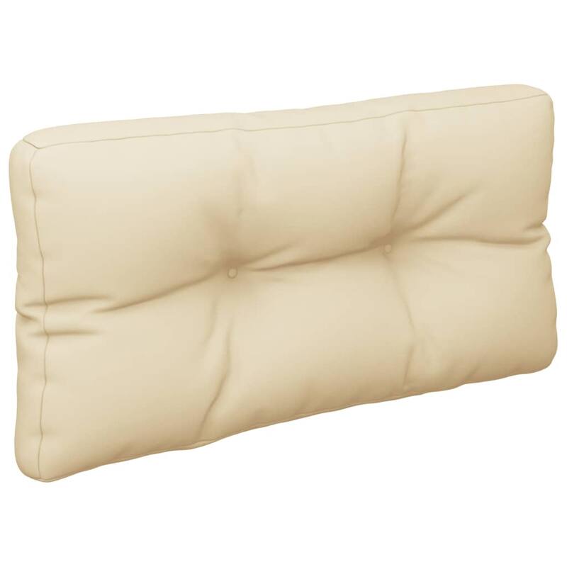vidaXL Pallet Cushion Beige Polyester Large Pallet Cushion Square - 31.5 x 31.5 x 4.7 in