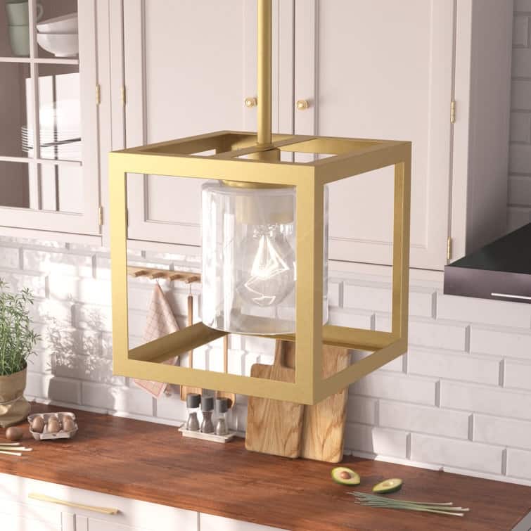 Acroma 1 - Light Square/Rectangle Pendant - N/A - SatinBrass