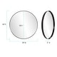 preview thumbnail 8 of 7, Allan Andrews Round Black Metal Framed Steele Wall Mirror