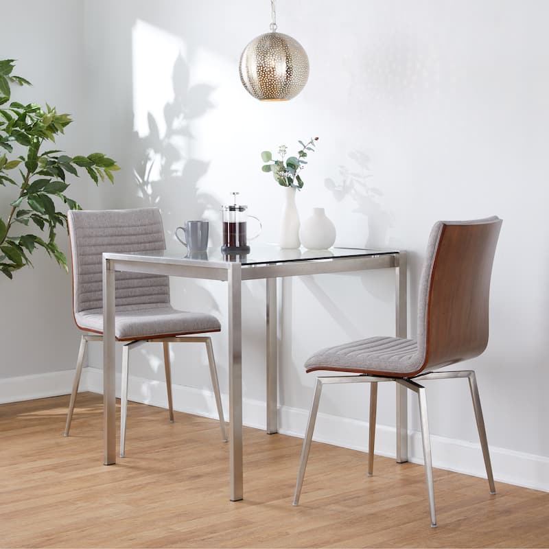 Strick & Bolton Tyra Dining Chair with Swivel (Set of 2)