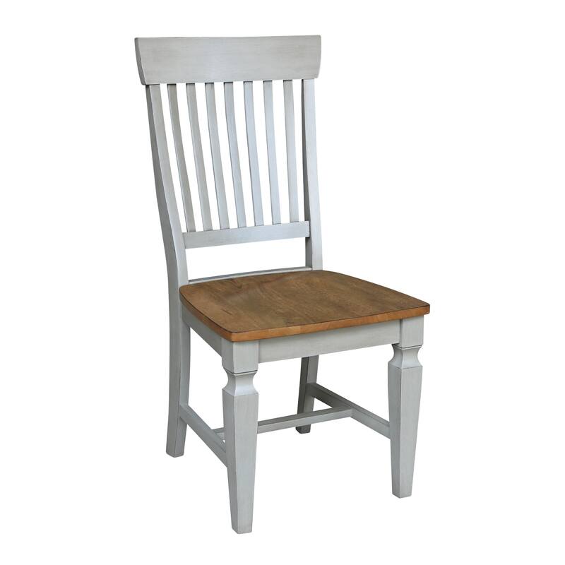 Solid Wood Vista Slat Back Dining Chairs - Set of Two