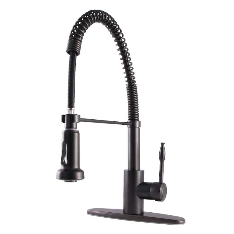 Kingston Brass Nustudio 1.8 GPM Standard Pre-Rinse Pull Down Kitchen - Oil Rubbed Bronze