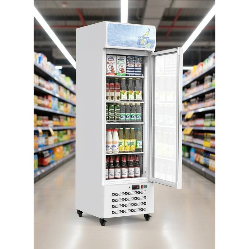 Commercial Display Refrigerator, 11.5 Cu.Ft. - White