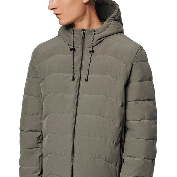 packable stretch down hooded jacket