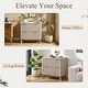 preview thumbnail 5 of 20, Modern Fluted 2 Drawer Lateral File Cabinet, Office Storage Cabinet