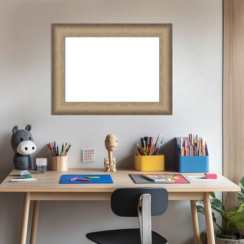 Amanti Art Elegant Brushed Bronze Framed Dry Erase Magnetic Board