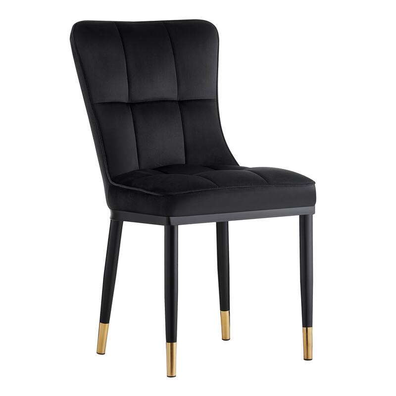 Modern Velvet Upholstered Dining Chairs, Set of 2/4 - 35.8"H x 18.9"W x 23.2"D