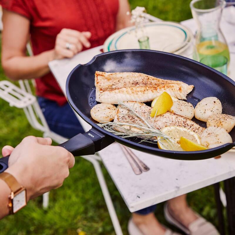 Alva Energy Ceramic Nonstick Fish Pan 13.7" Oval Frying Pan for Cooking Fish