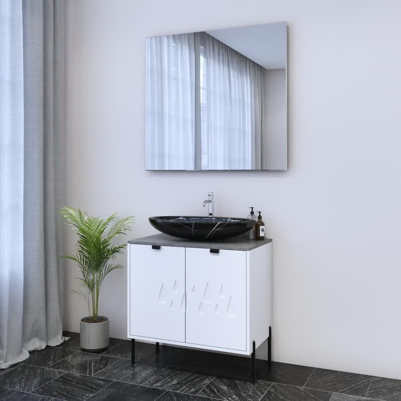 Teardrop 2D 80 Floating Bathroom Vanity (32" Width)