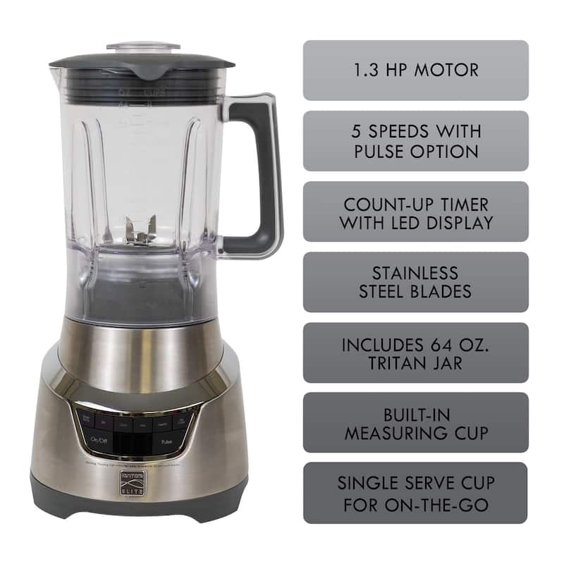 Kenmore Elite 1.3 HP 64 oz Blender With SingleServe Blending Cup On Sale Bed Bath & Beyond