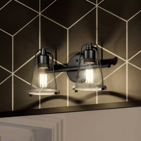 Luxury Coastal Bath Light, 8.25"H x 15"W, with Nautical Style, Midnight Black, BWP4075 by Urban Ambiance - 15